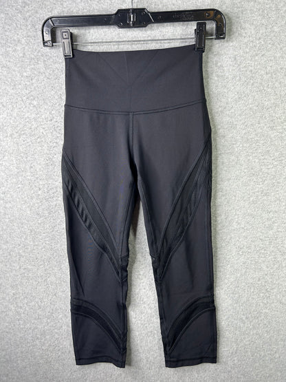 Lululemon Wunder Under High-Rise Crop 20" Mesh Size 2 Black