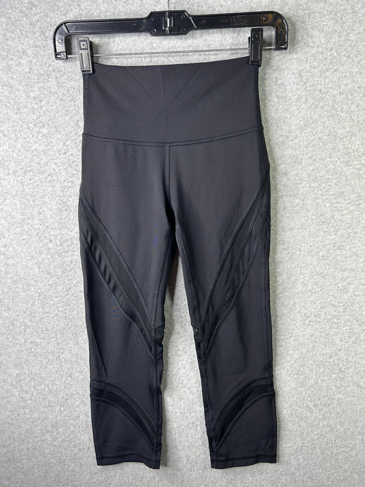 Lululemon Wunder Under High-Rise Crop 20" Mesh Size 2 Black