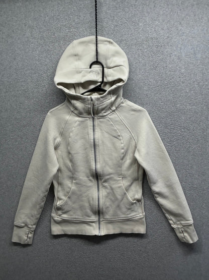 Lululemon Scuba Full-Zip Hoodie Size 6 Bone