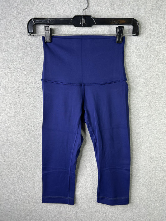 Lululemon Wunder Under 16" Crop Size 2 Pigment Blue