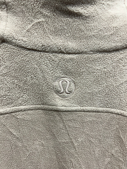 Lululemon Scuba Tumbled Fleece Funnel-Neck Half Zip Size M/L (Square) Adaptive Pink | Gold