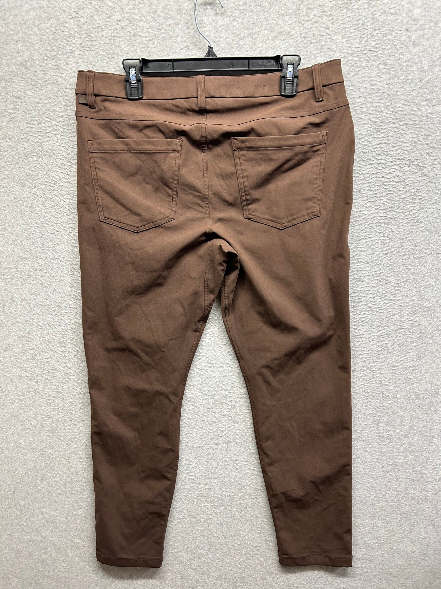 Lululemon ABC Slim-Fit 5 Pocket Pant Warpstreme Size 34x30 Dark Coffee