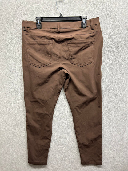 Lululemon ABC Slim-Fit 5 Pocket Pant Warpstreme Size 34x30 Dark Coffee