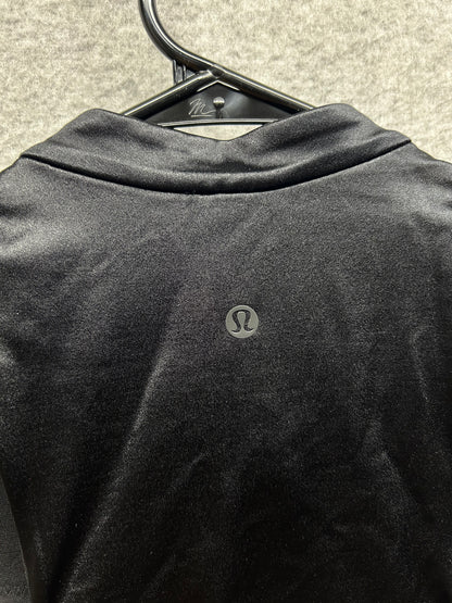 Lululemon Satin Shine Full-Zip Tank Top Size Large Black | Walnut Crunch | Foam Cloud
