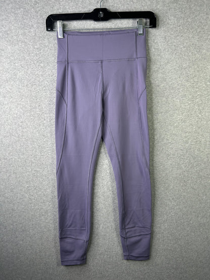 Lululemon In Movement Tight 25" Everlux Size 4 Purple Quartz