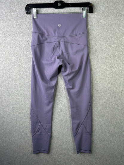 Lululemon In Movement Tight 25" Everlux Size 4 Purple Quartz