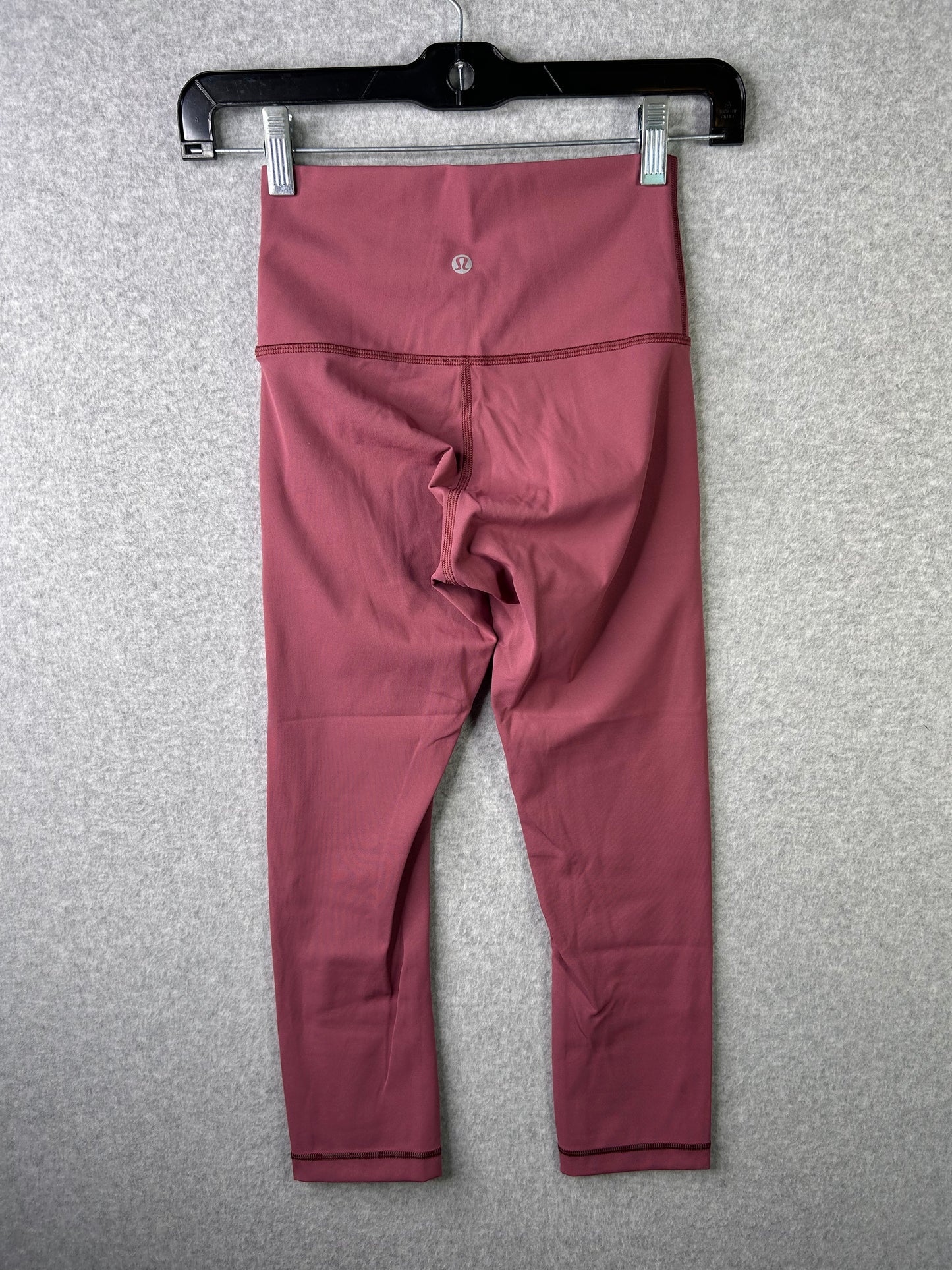 Lululemon Wunder Under Crop High-Rise Luxtreme 22" Size 2 Misty Merlot