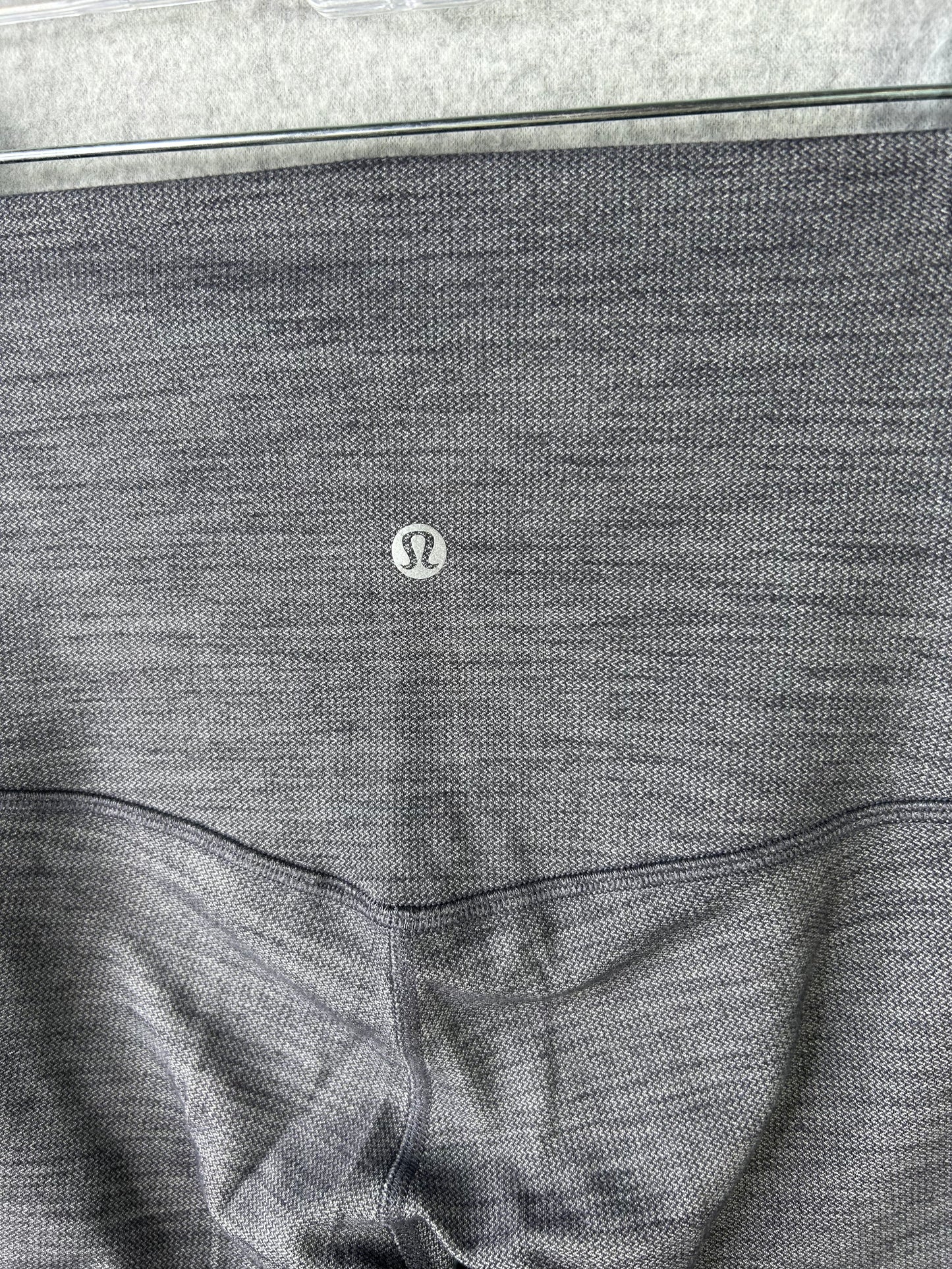Lululemon Align Pant Super High-Rise 28" Size 4 Heathered Herringbone Heathered Black