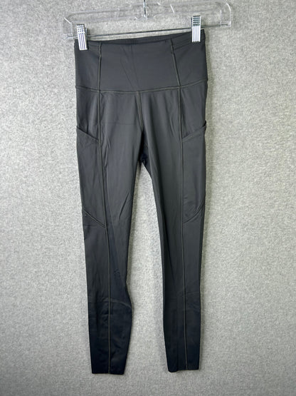 Lululemon Fast and Free Tight II 25" Non-Reflective Nulux Size 2 Graphite Grey