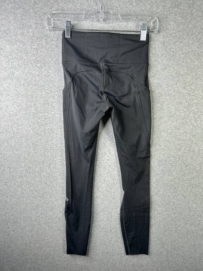 Lululemon Fast and Free Tight II 25" Non-Reflective Nulux Size 2 Graphite Grey