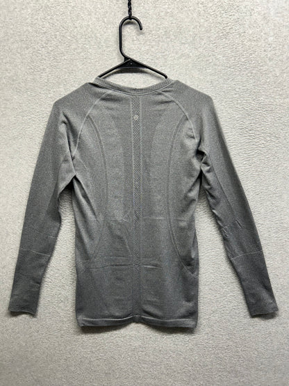 Lululemon Swiftly Tech Long Sleeve Crew Size 8 Heathered Slate