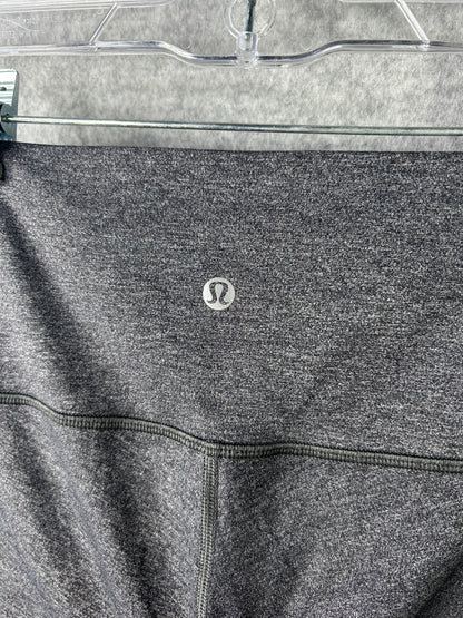 Lululemon Wunder Under Hi-Rise 1/2 Tight Luxtreme 18" Size 2 Heathered Black