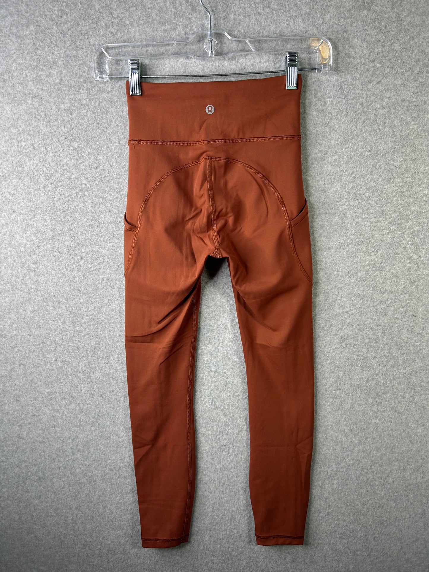 Lululemon Invigorate High-Rise Tight 25" Size 0 Dark Terracotta