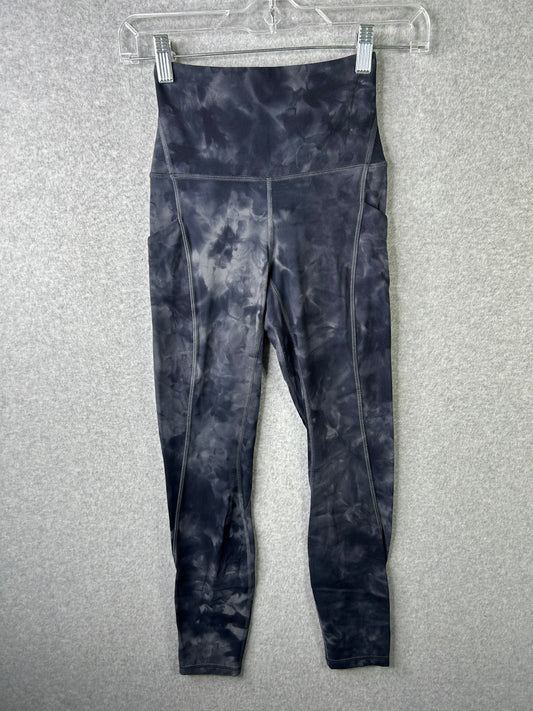 Lululemon Align High Rise Pant with Pockets 25" Size 2 Diamond Dye Graphite Grey
