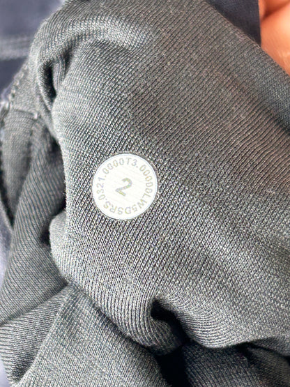 Lululemon Align High Rise Pant with Pockets 25" Size 2 Diamond Dye Graphite Grey