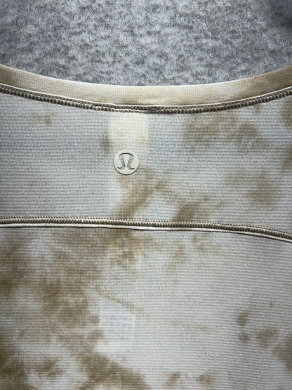 Lululemon To the Point Long Sleeve Shirt Mist Size 12 Earth Clay Tie Die