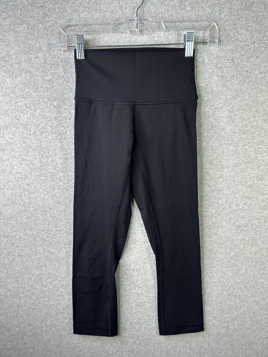 Lululemon Wunder Under Crop High Rise Full-On Luxtreme 21" Size 2 Black