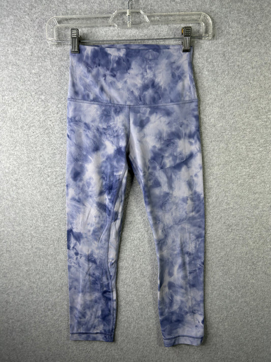 Lululemon Align Crop 22" Size 2 Diamond Dye  Iced Iris Peri Purple