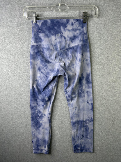 Lululemon Align Crop 22" Size 2 Diamond Dye  Iced Iris Peri Purple