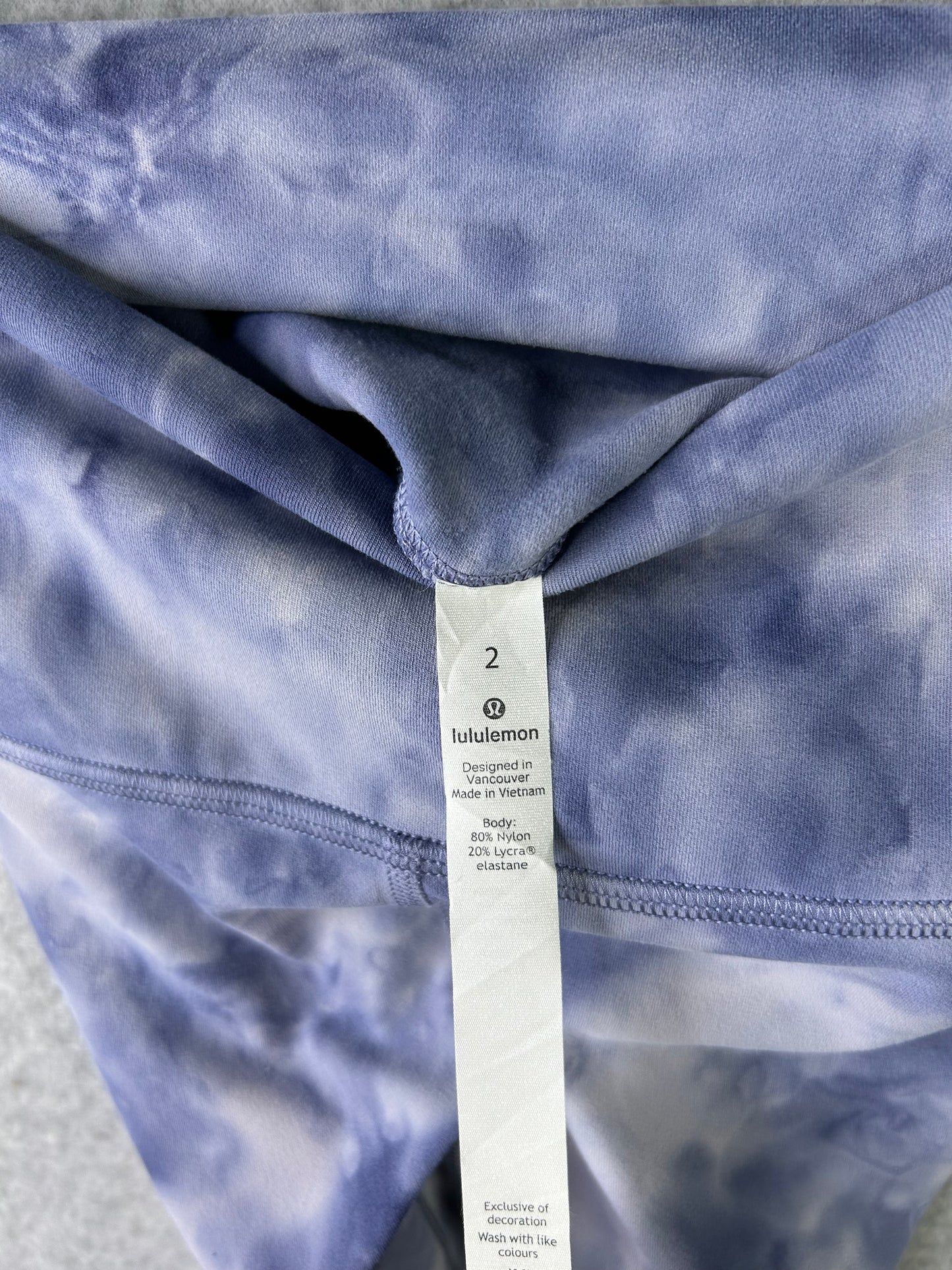 Lululemon Align Crop 22" Size 2 Diamond Dye  Iced Iris Peri Purple