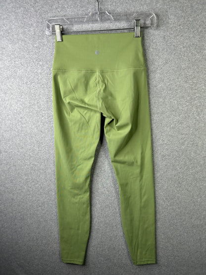 Lululemon Wunder Under High-Rise Tight 27" Size 4 Luxtreme Vista Green