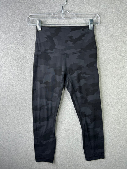 Lululemon Align Crop 23" Size 4 Heritage 365 Camo Deep Coal Multi