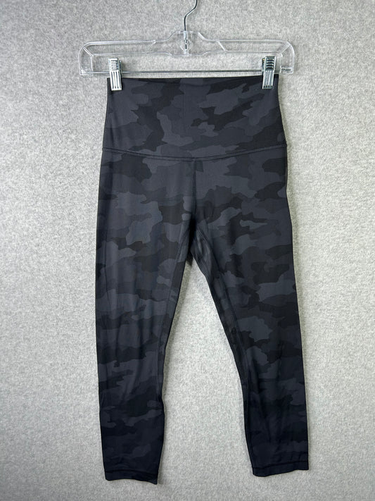 Lululemon Align Crop 23" Size 4 Heritage 365 Camo Deep Coal Multi