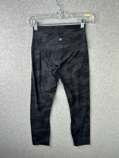 Lululemon Align Crop 23" Size 4 Heritage 365 Camo Deep Coal Multi