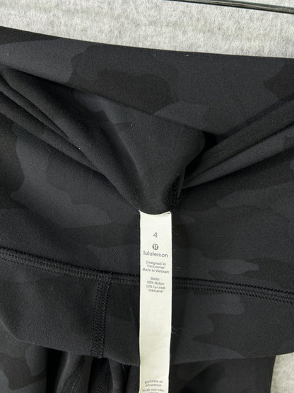 Lululemon Align Crop 23" Size 4 Heritage 365 Camo Deep Coal Multi