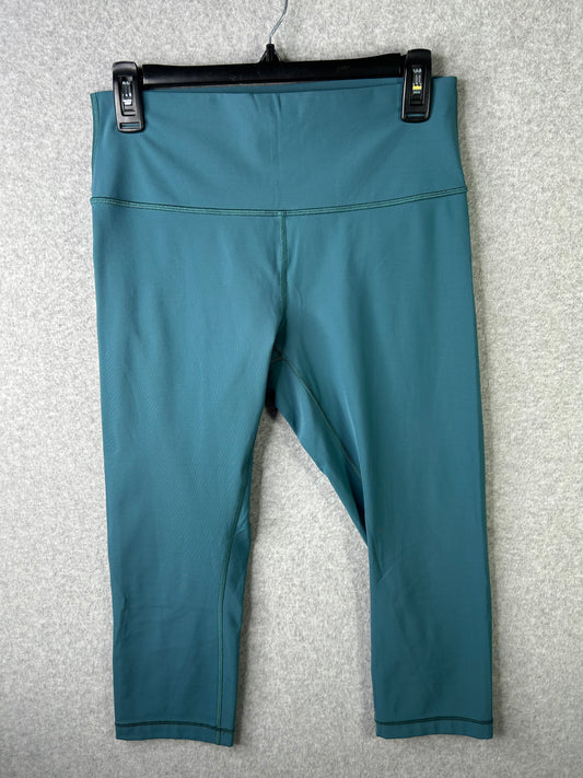 Lululemon Wunder Under Crop High-Rise Full-On Luxtreme 21" Size 10 Deep Cove