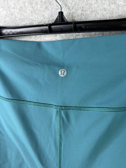 Lululemon Wunder Under Crop High-Rise Full-On Luxtreme 21" Size 10 Deep Cove