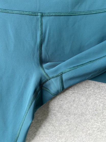 Lululemon Wunder Under Crop High-Rise Full-On Luxtreme 21" Size 10 Deep Cove