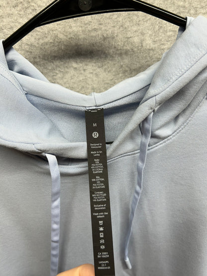 Lululemon City Sweat Pullover Hoodie Size Medium Blue Linen