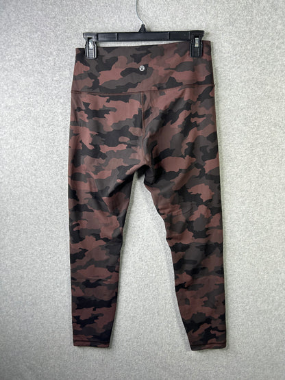 Lululemon Wunder Train High-Rise Tight 25" Size 10 Heritage 365 Camo Brown Earth Multi