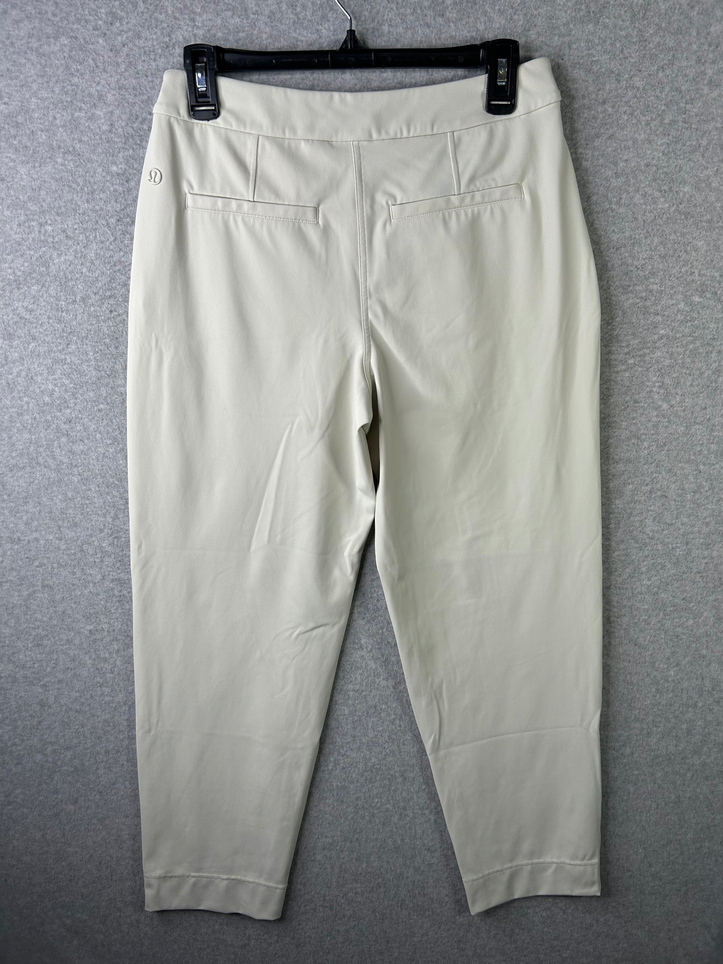 Lululemon Tapered-Leg Mid-Rise 7/8 Pant Luxtreme Size Small Bone (Square Dot)