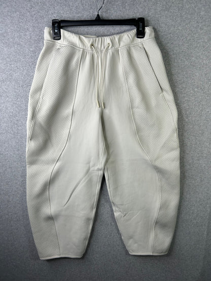 Lululemon Mixed Fabric Relaxed-Fit Tapered High-Rise Pant Size Small Bone