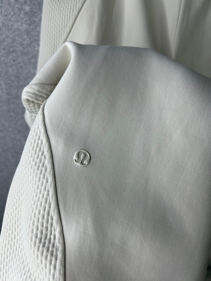 Lululemon Mixed Fabric Relaxed-Fit Tapered High-Rise Pant Size Small Bone