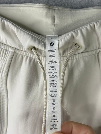 Lululemon Mixed Fabric Relaxed-Fit Tapered High-Rise Pant Size Small Bone