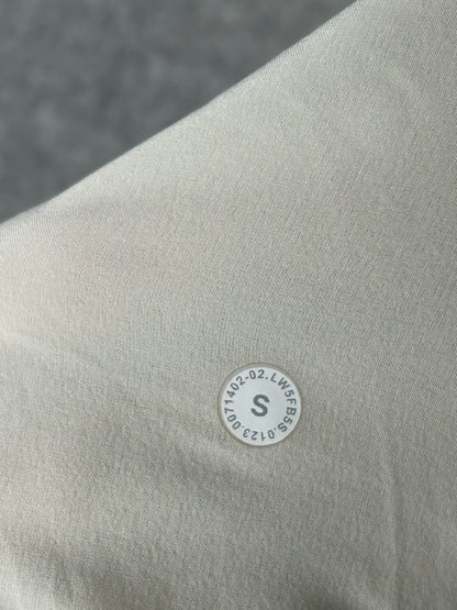 Lululemon Mixed Fabric Relaxed-Fit Tapered High-Rise Pant Size Small Bone
