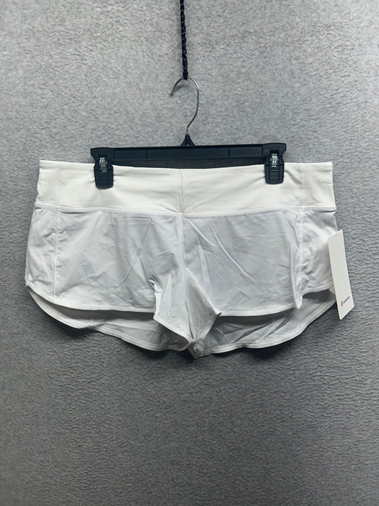 Lululemon Speed Up Short 2.5" Size 12 White