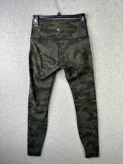 Lululemon Wunder Under High-Rise Tight 28" Full-On Luxtreme Size 6 Incognito Camo Multi Gator Green