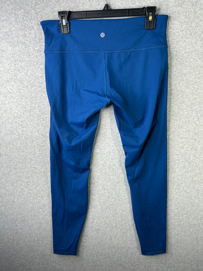 Lululemon Wunder Under Low-Rise Tight 28" Full-On Luxtreme Size 10 Deep Marine