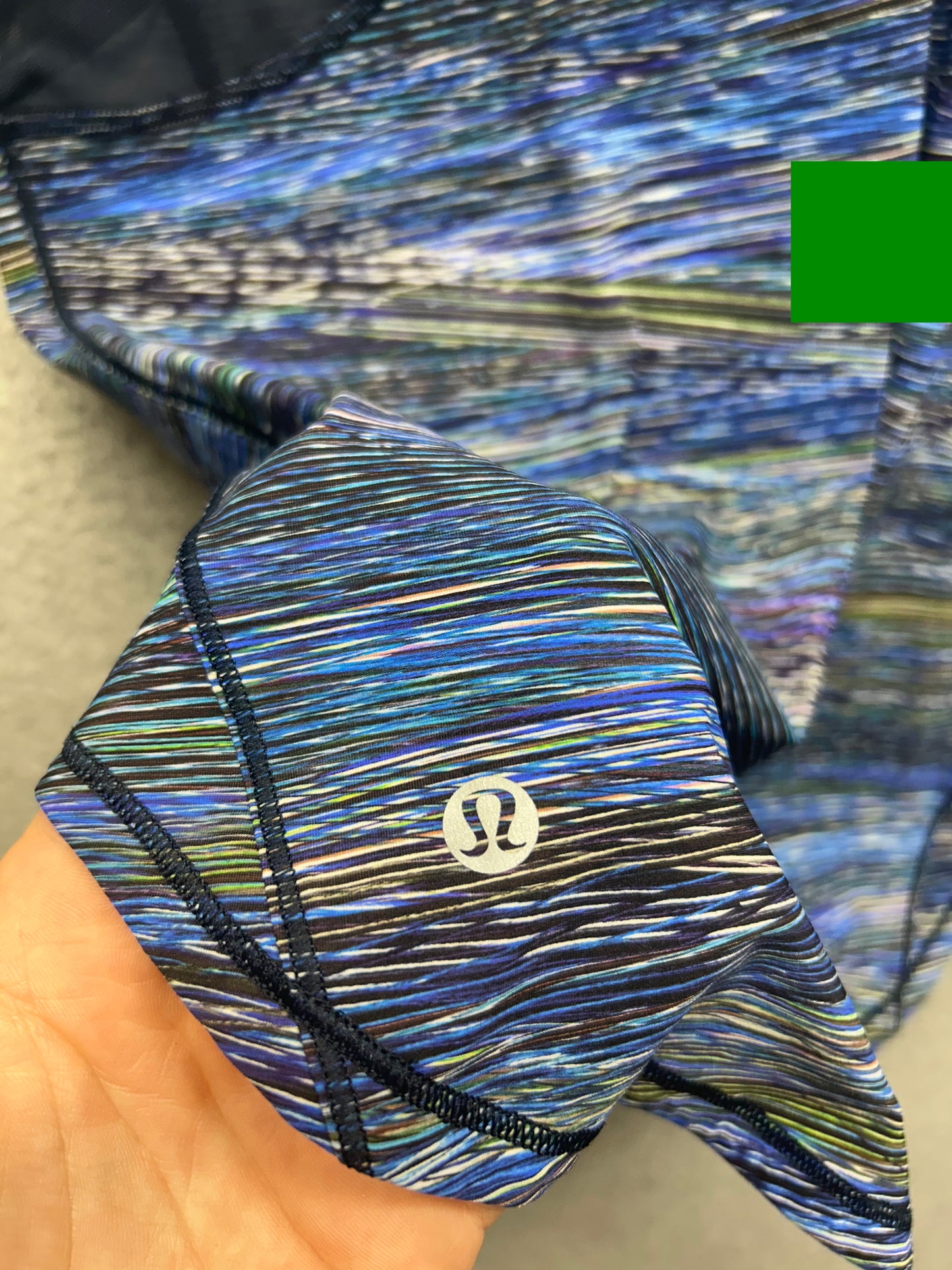 Lululemon Sculpt Tank II Size 2 Interconnect Blue Multi