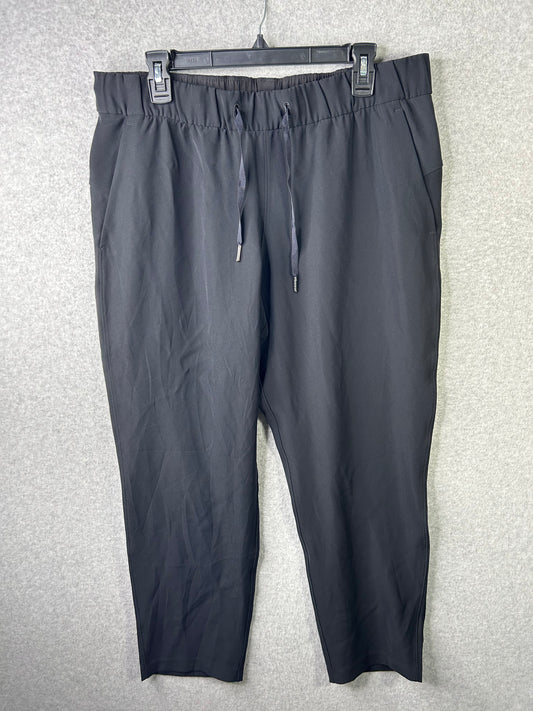 Lululemon On The Fly Pant Woven 28" Size 12 Black