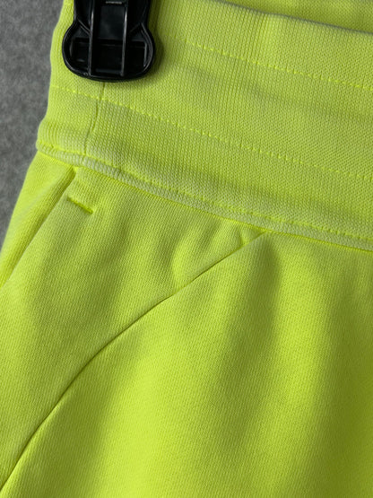 Lululemon Scuba High-Rise French Terry Jogger Size 2 Neon Garment Dye Solid Highlight Yellow