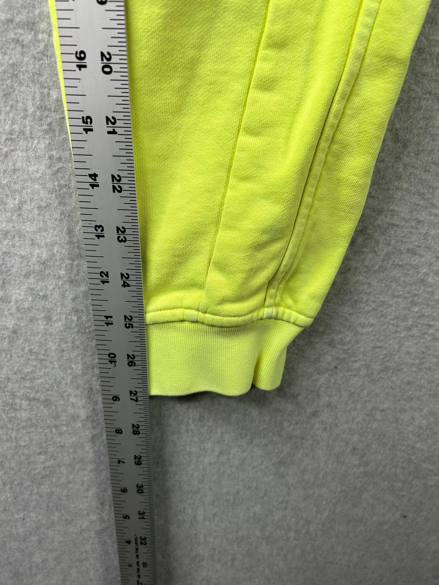 Lululemon Scuba High-Rise French Terry Jogger Size 2 Neon Garment Dye Solid Highlight Yellow