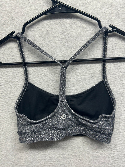 Lululemon Flow Y Bra Size 2 Luminesce Splatter White Black