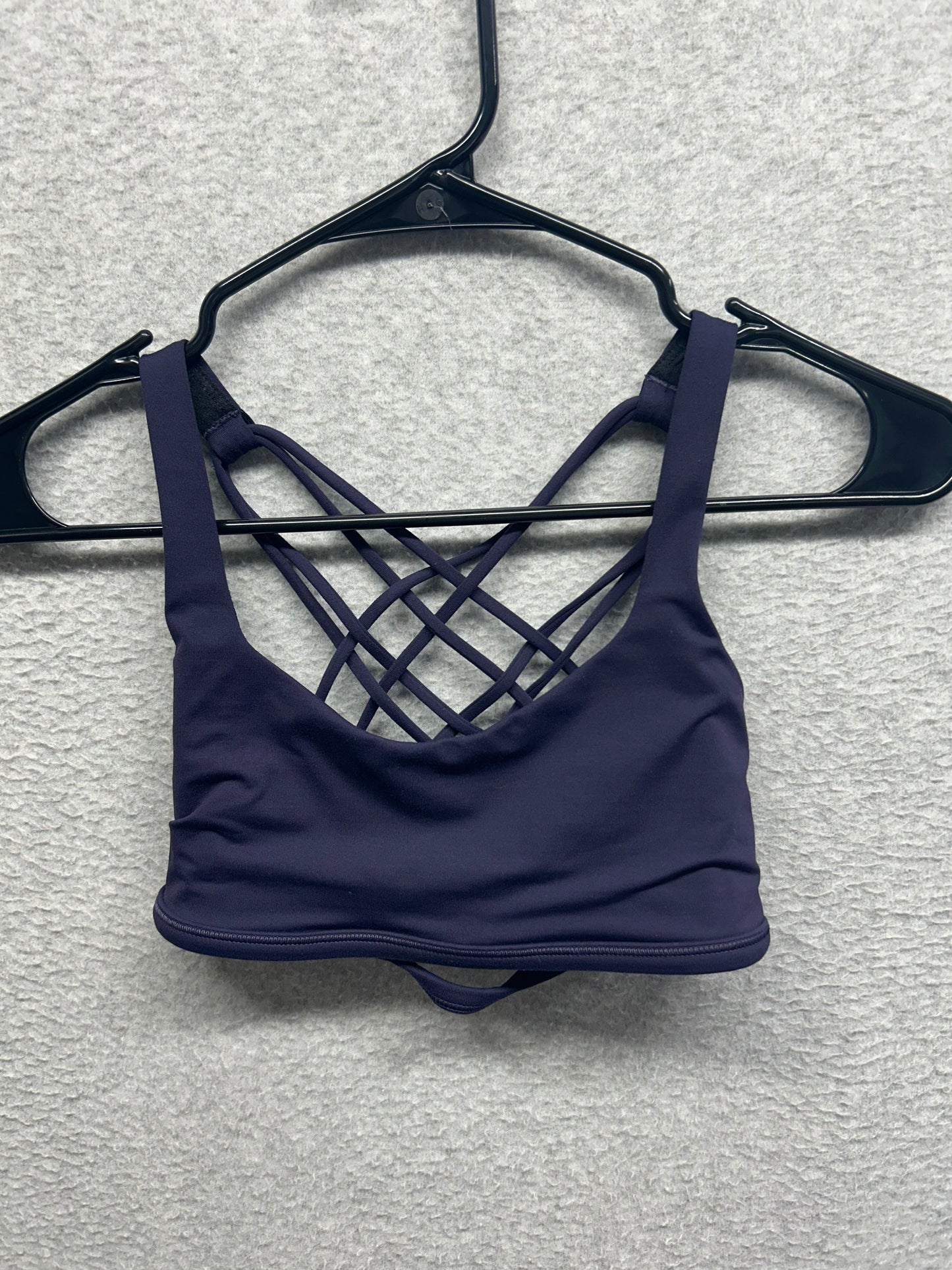 Lululemon Free To Be Bra Wild Size 2 Black Grape