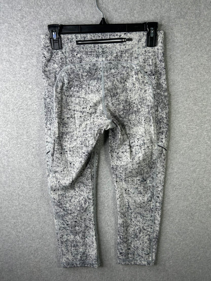 Lululemon Speed Up Crop 21" Size 6 Antiqued Alpine White Multi