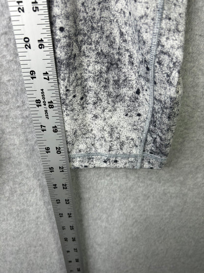 Lululemon Speed Up Crop 21" Size 6 Antiqued Alpine White Multi